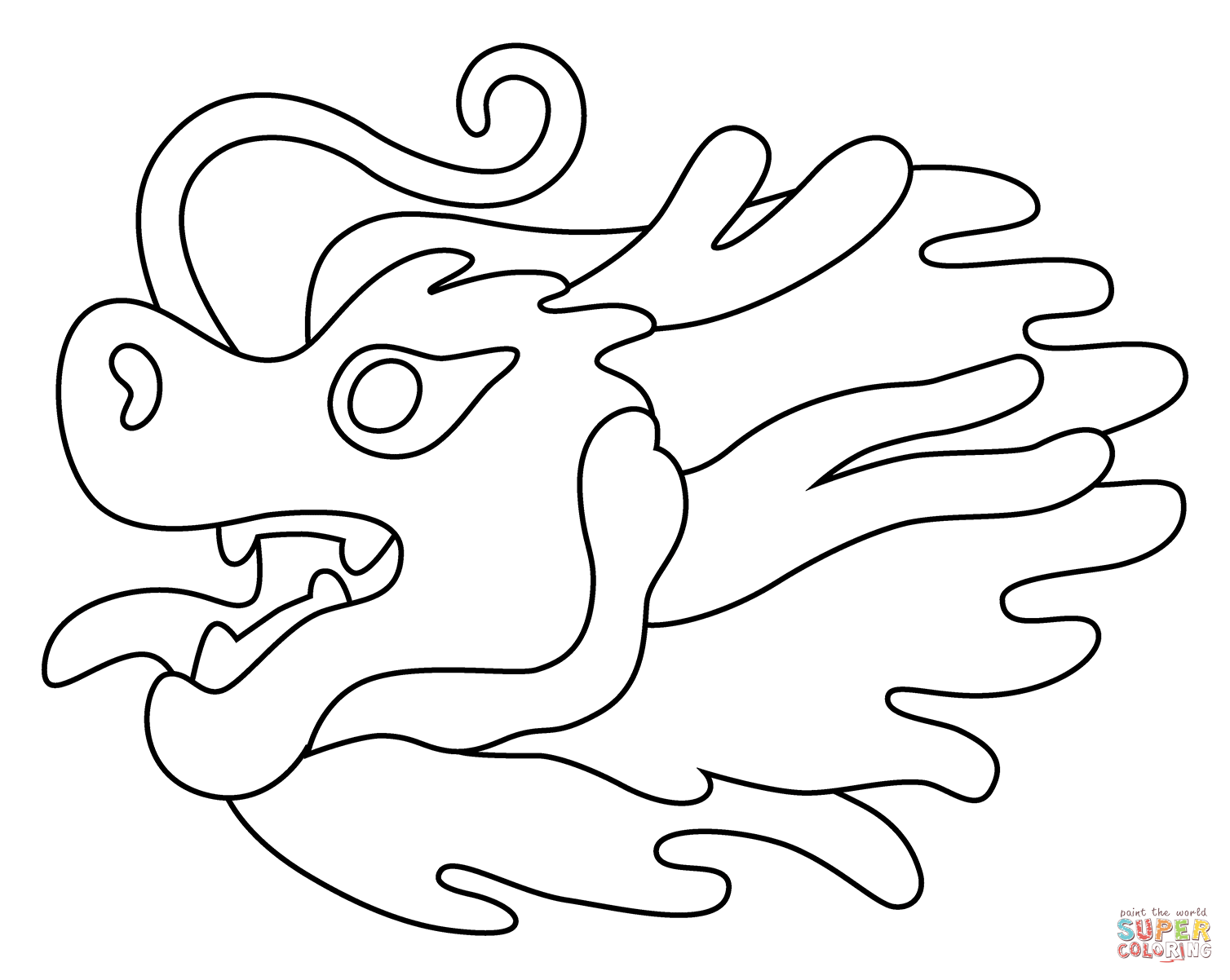 Dragon face emoji coloring page free printable coloring pages