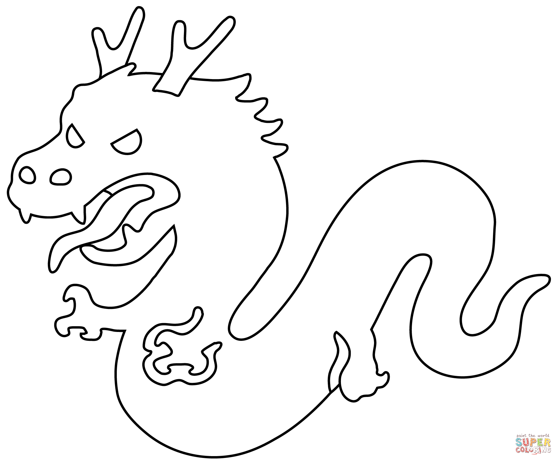 Dragon emoji coloring page free printable coloring pages