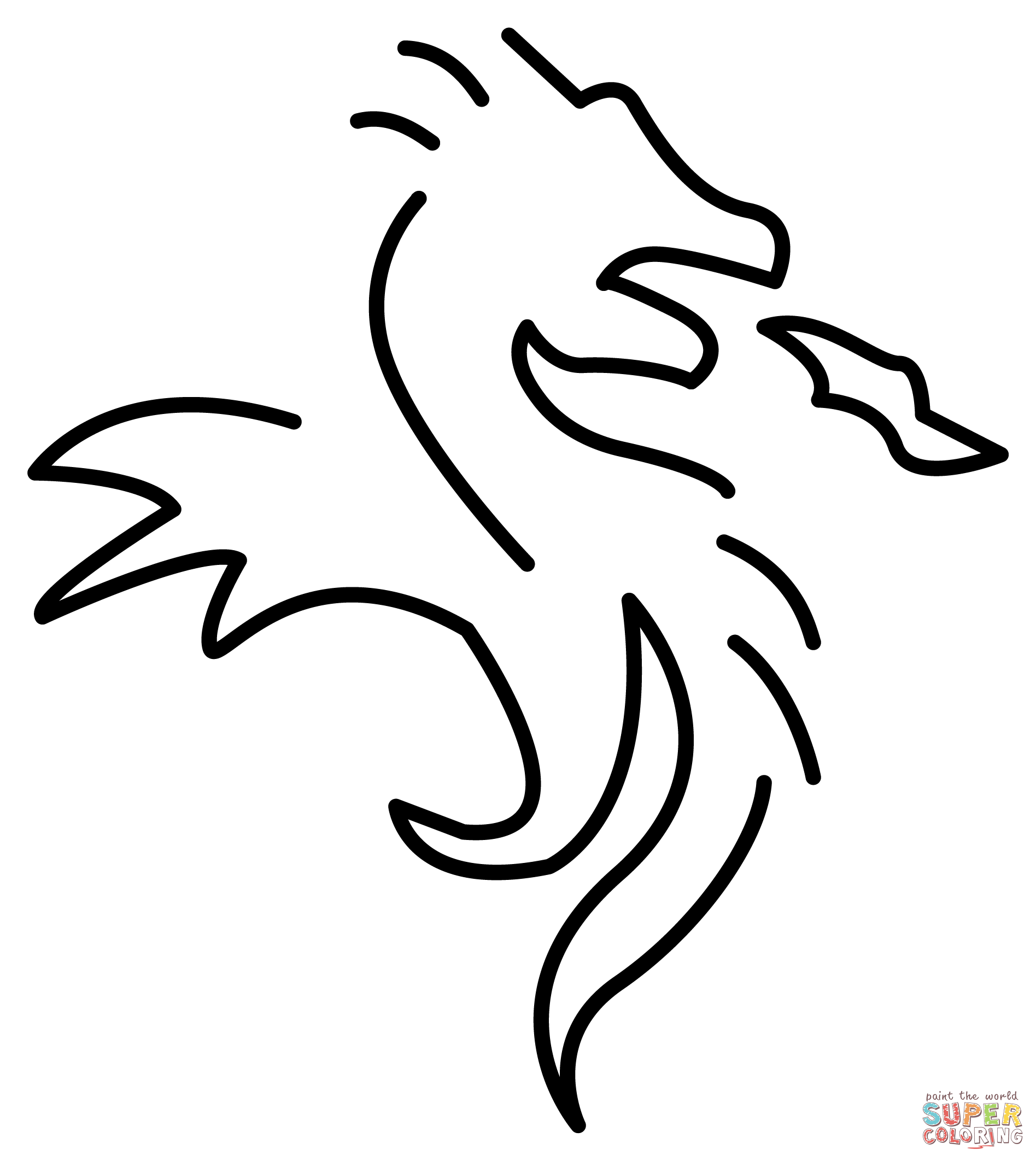 Dragon emoji coloring page free printable coloring pages