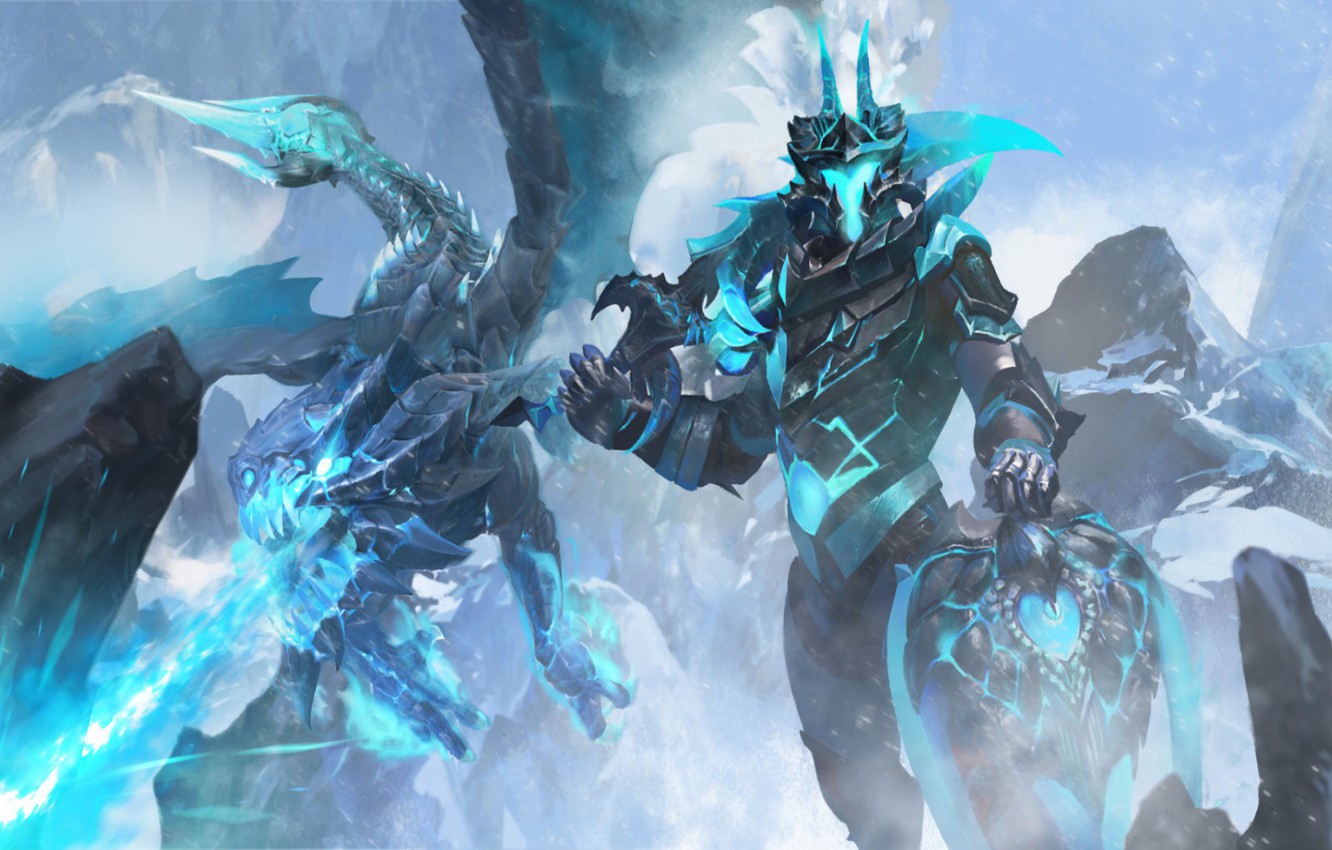 Wallpaper sword armor winter valve dragon shield cold dota knight dragon knight winter warrior images for desktop section ððññ