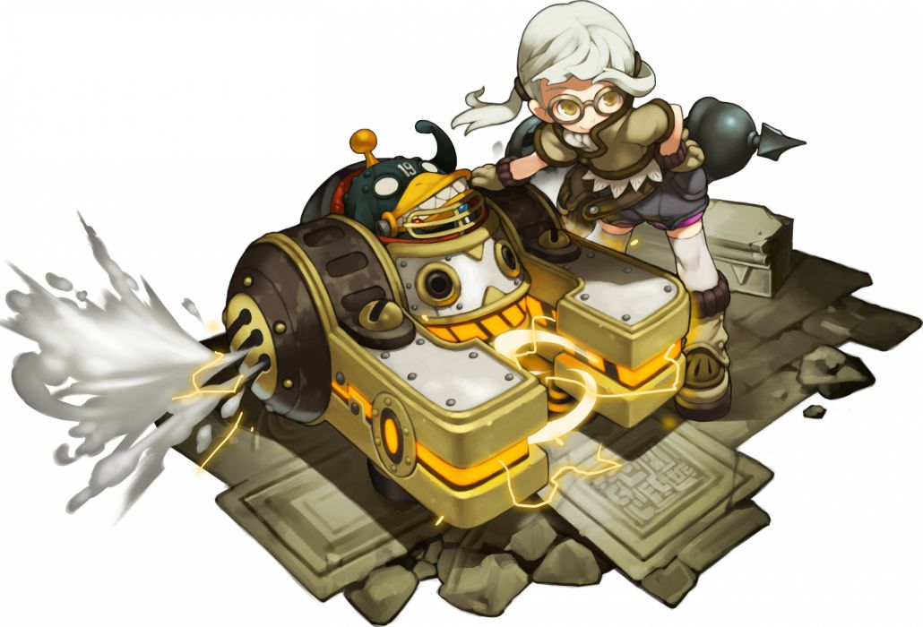 Dragon nest academic dragon nest electricity mecha machines little girl wallpaper x