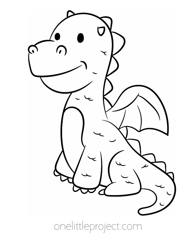 Free dragon coloring pages printable coloring pages of dragons