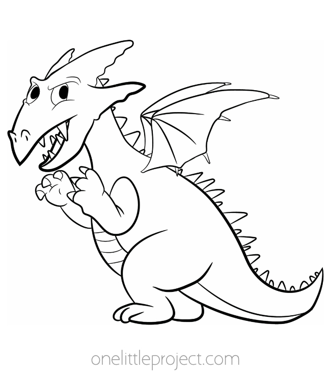 Free dragon coloring pages printable coloring pages of dragons