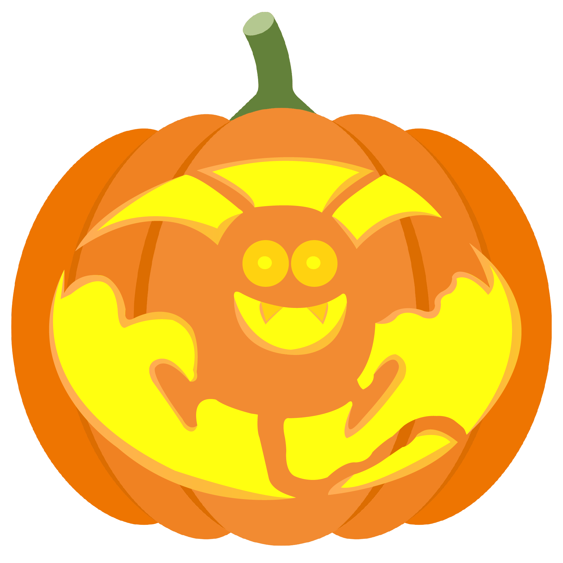 Cartoon dragon pumpkin stencil free printable papercraft templates