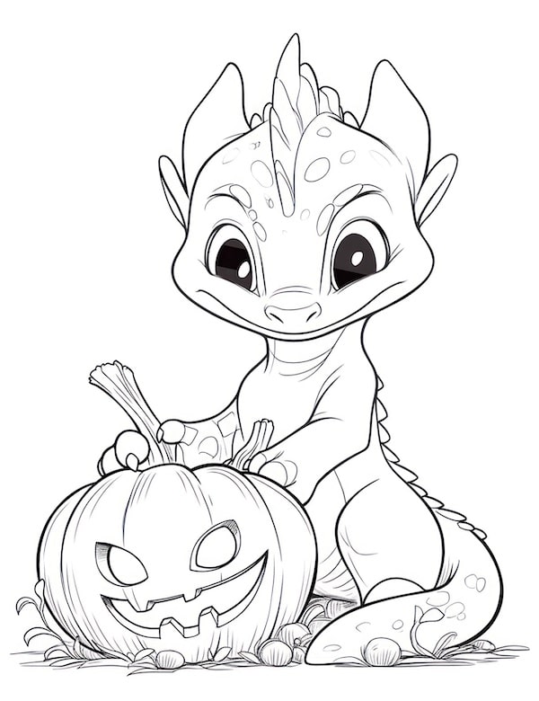 Pumpkin coloring pages for kids and adults