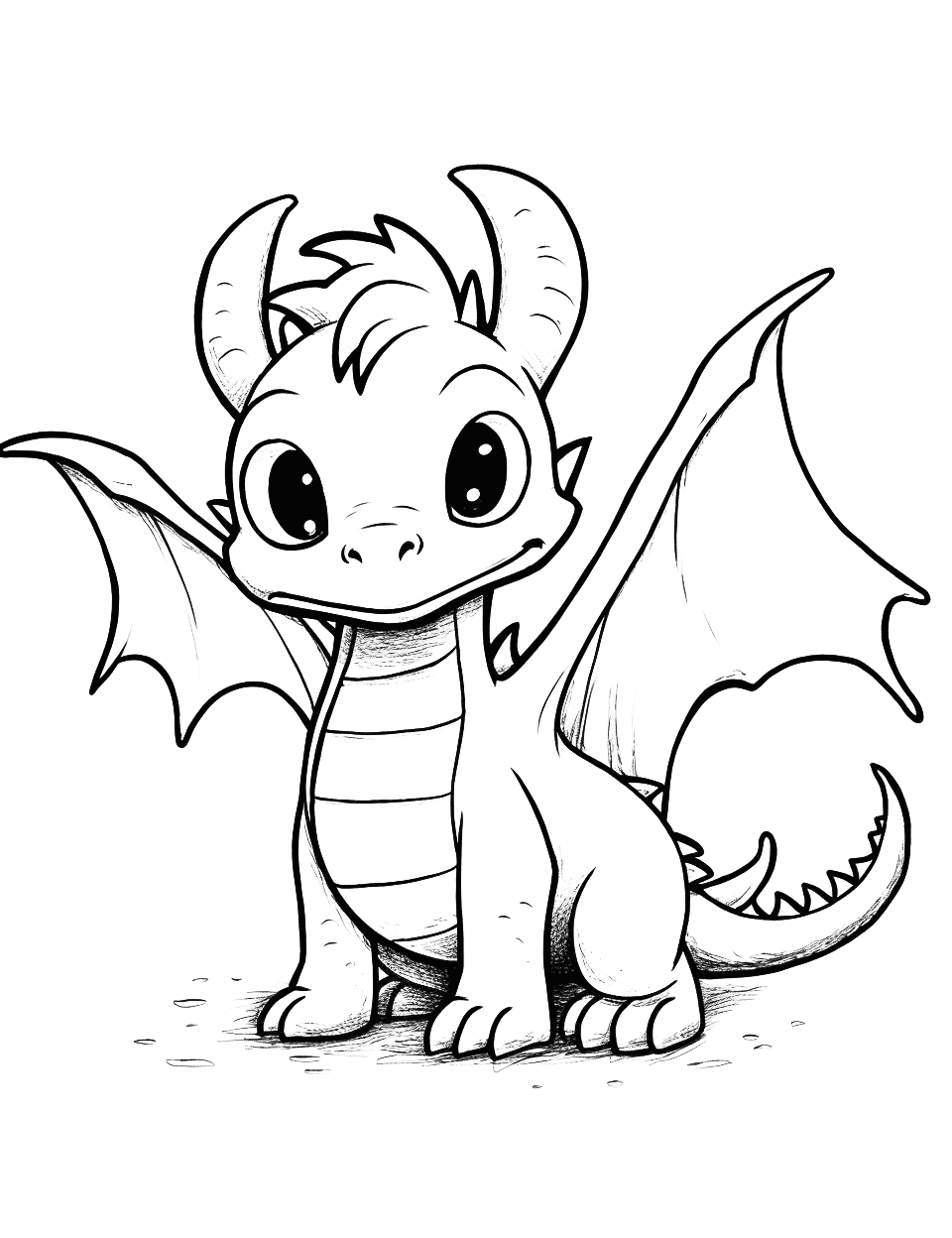 Dragon coloring pages free printable sheets