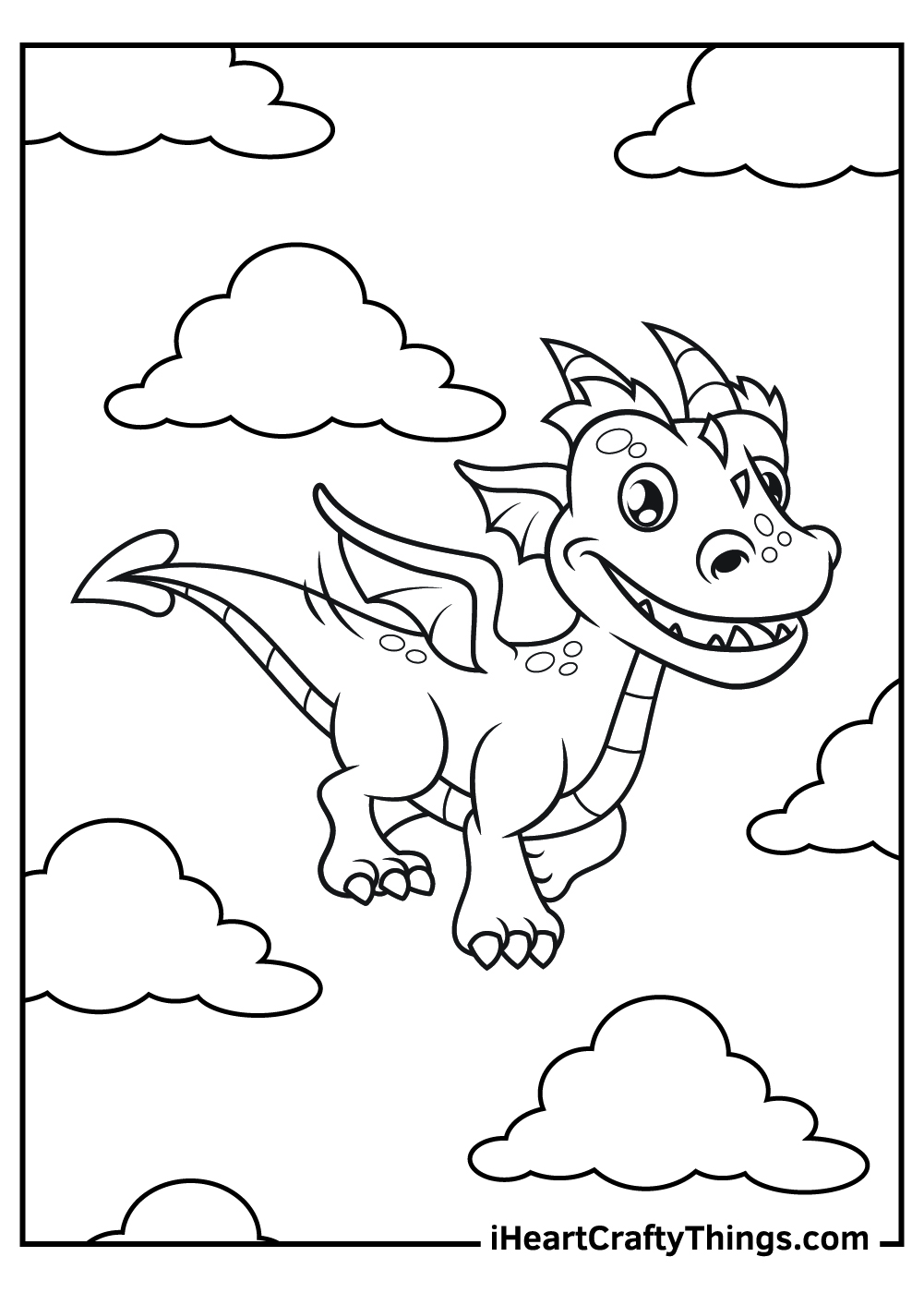 Dragon coloring pages free printables