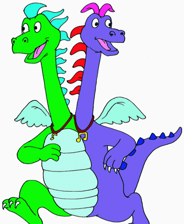 Animated dragon tales coloring pages for kids to color and print