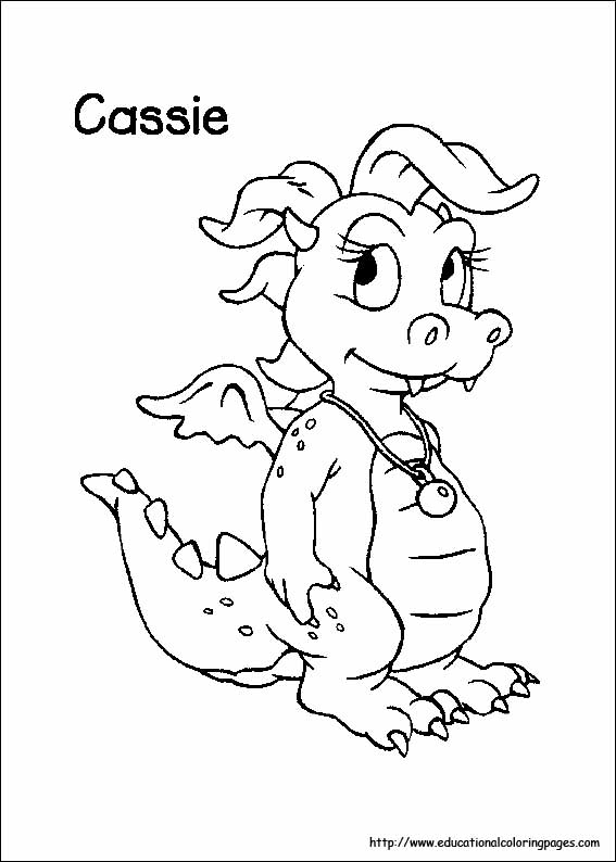 Dragon tales coloring pages