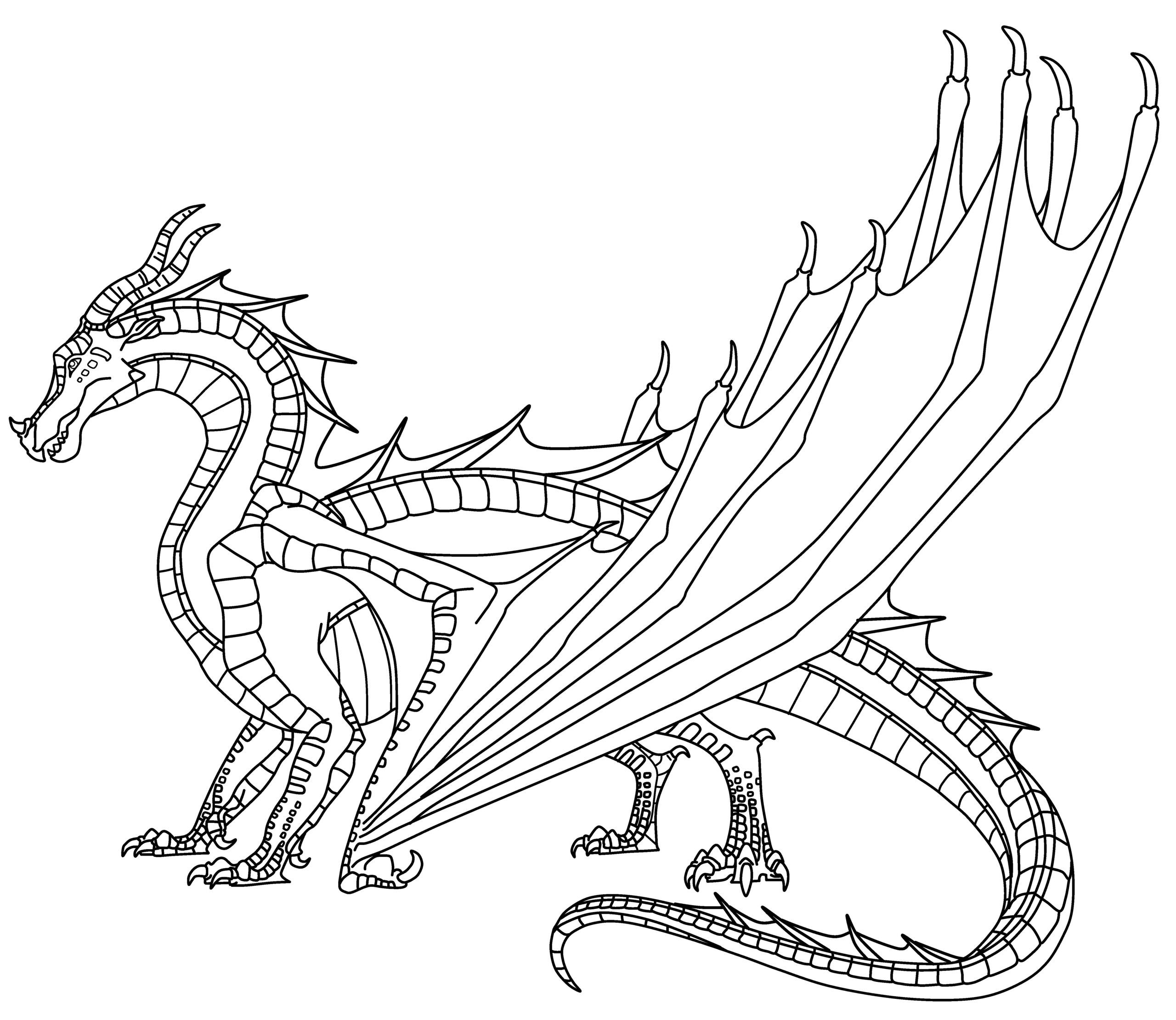 Free wings of fire coloring pages pdf to print