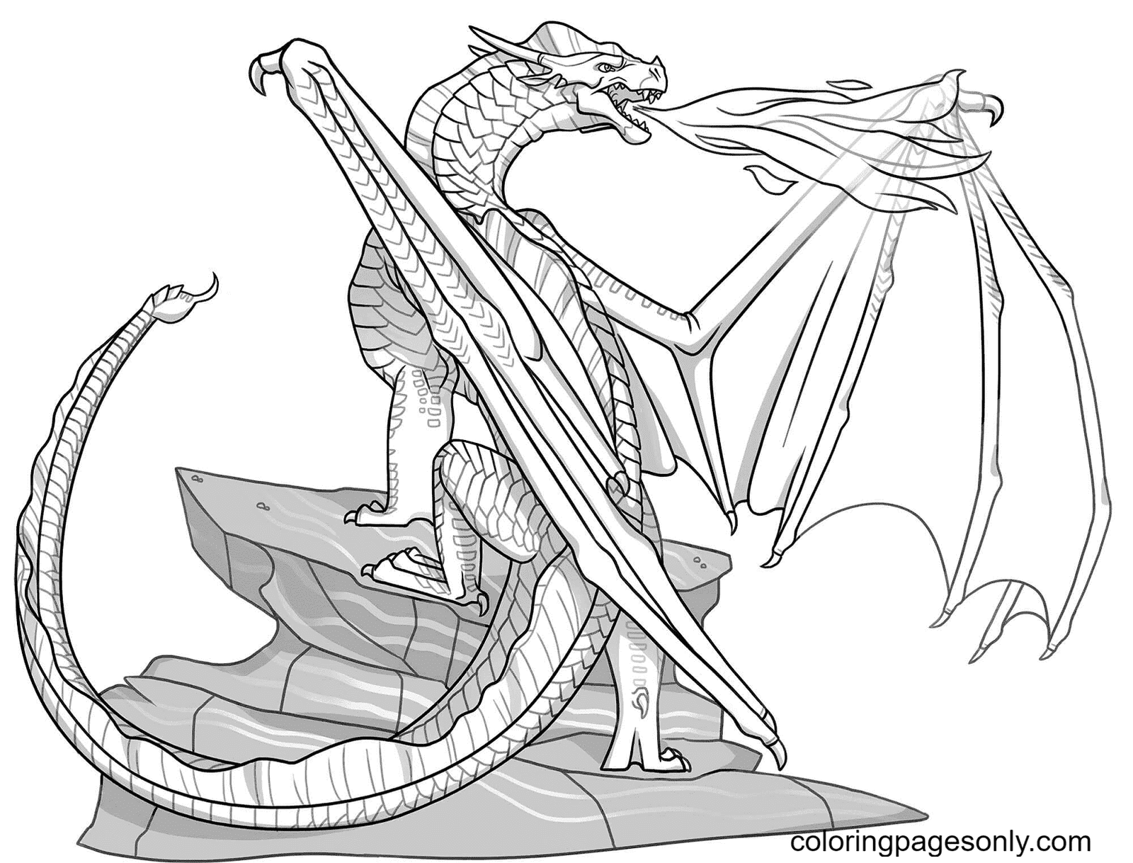 Wings of fire coloring pages printable for free download