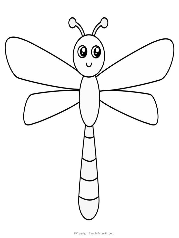 Free printable dragonfly template dragon fly craft insect crafts dragonfly drawing