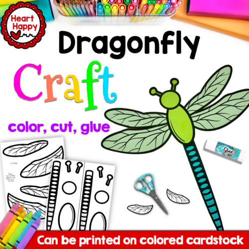 Dragonfly craft spring craft insect craft made by teachers