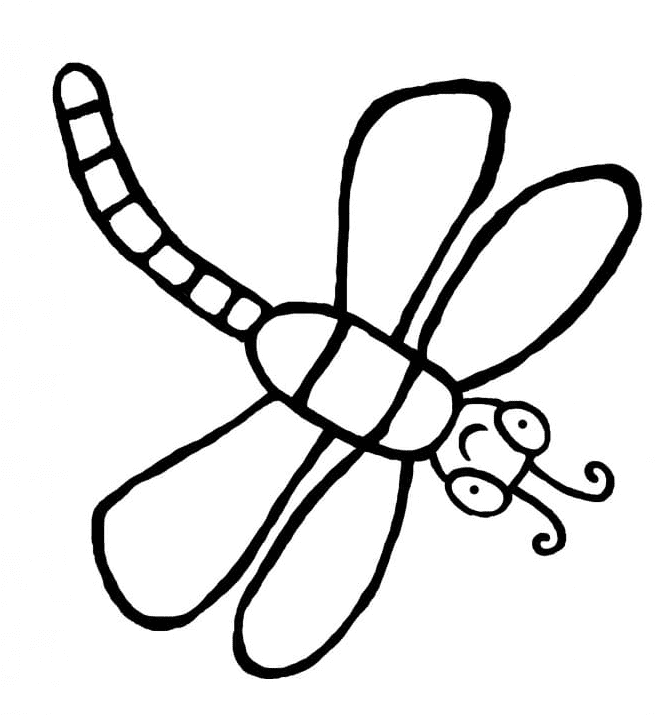 Dragonfly coloring pages printable for free download