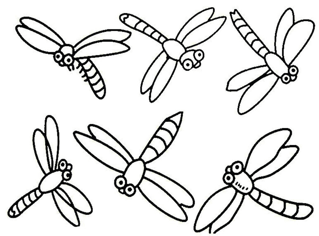 Dragonfly coloring pages printable for free download