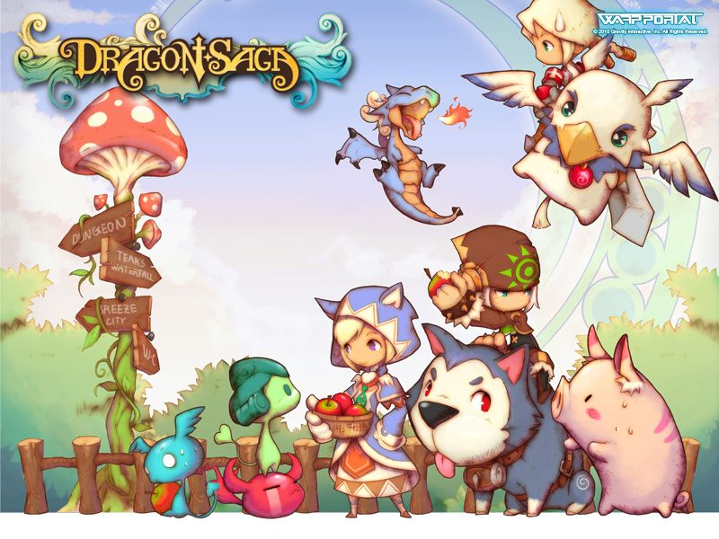 Dragon saga in favorite character game design game art