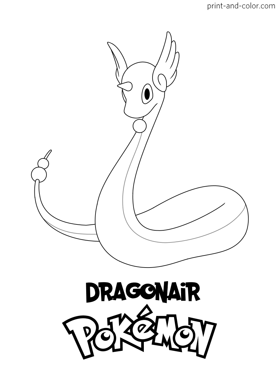 Pokemon coloring pages print and color