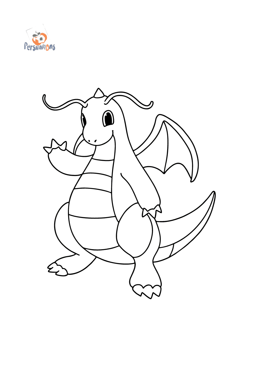 Pokemon go dragonite coloring page â online and print for free