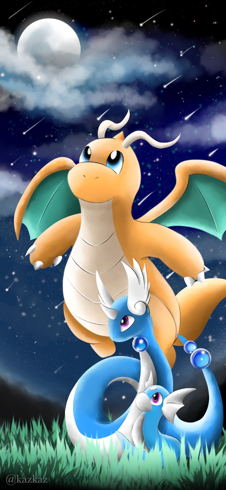 Kaz on iphone wallpaper of dragonite dragonair and dratini for a user on discord pokemon httpstcowutewoekde