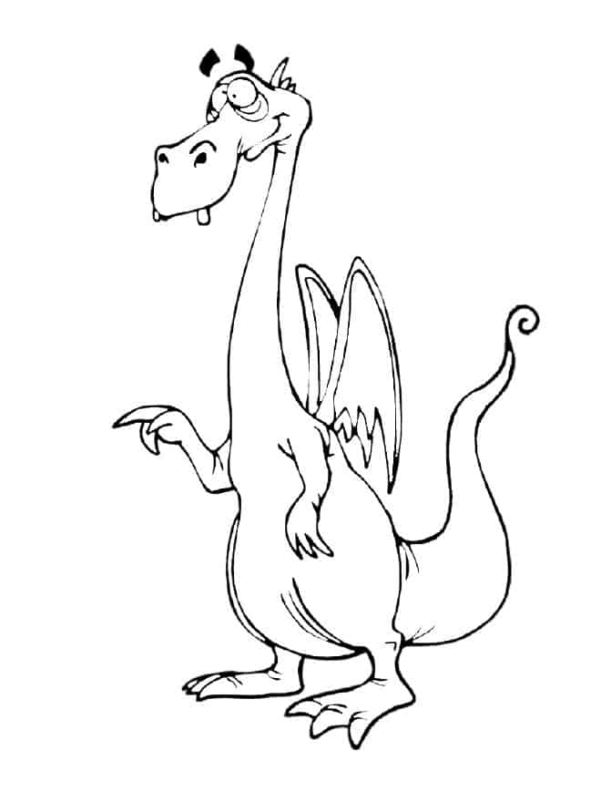 Your kids will love these free dragon coloring pages