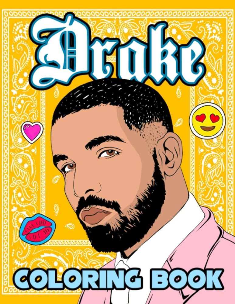 Drake coloring book adult coloring book for drake fans and everyone relieving stress relaxing taliyah halle books