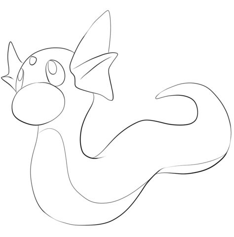 Dratini coloring page pokemon coloring pages horse coloring pages coloring pages