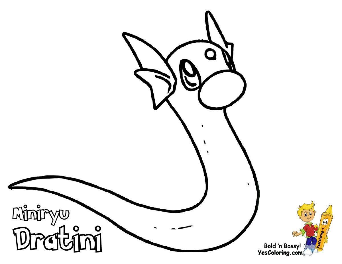 Pokemon dratini coloring pages â from the thousand images on