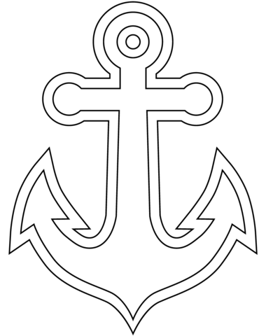 Anchor coloring page free printable coloring pages