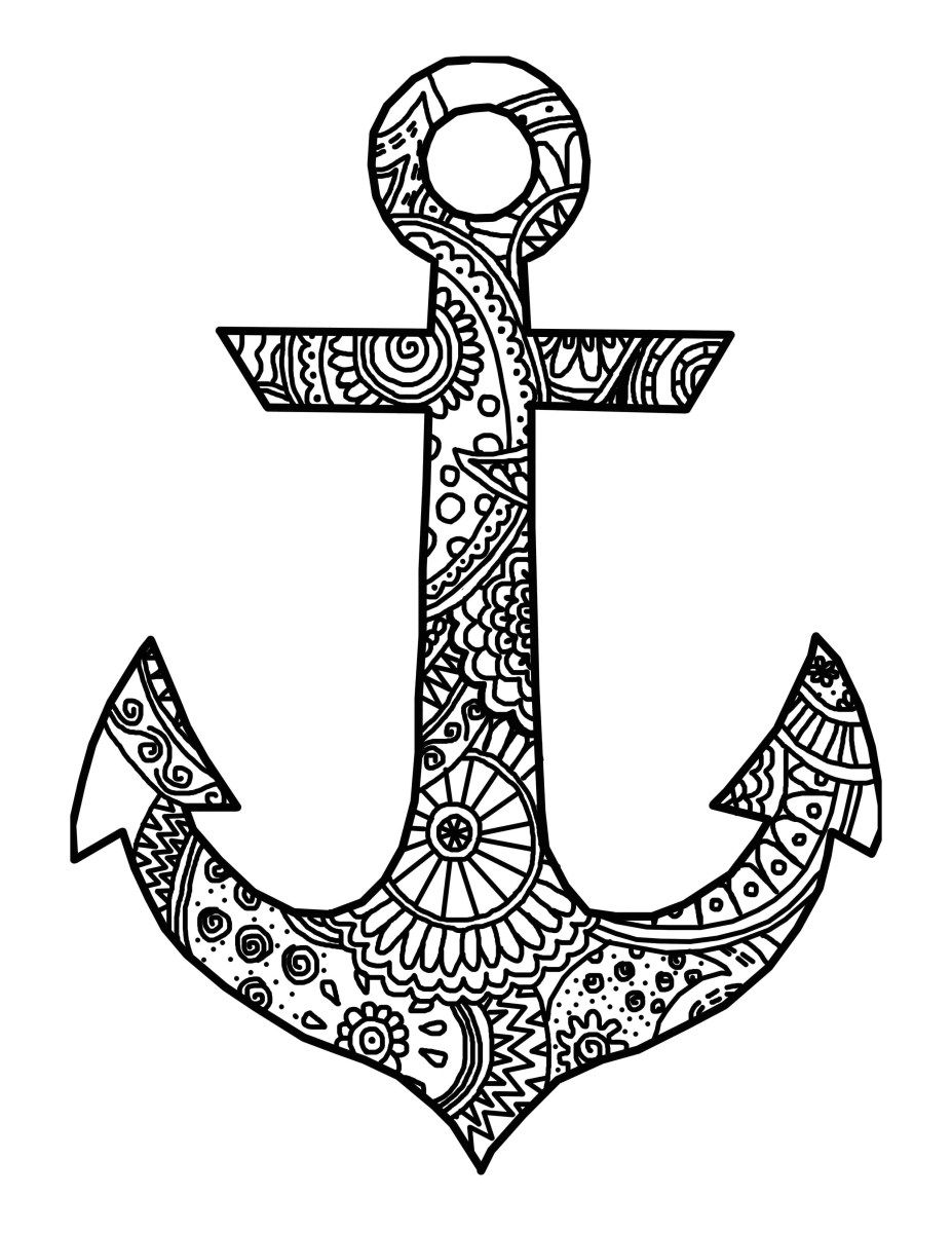 Anchor coloring page anchor coloring page