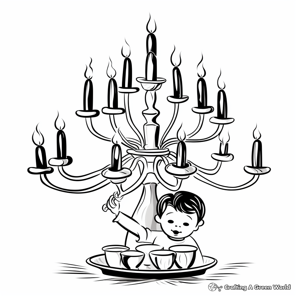 Candle coloring pages