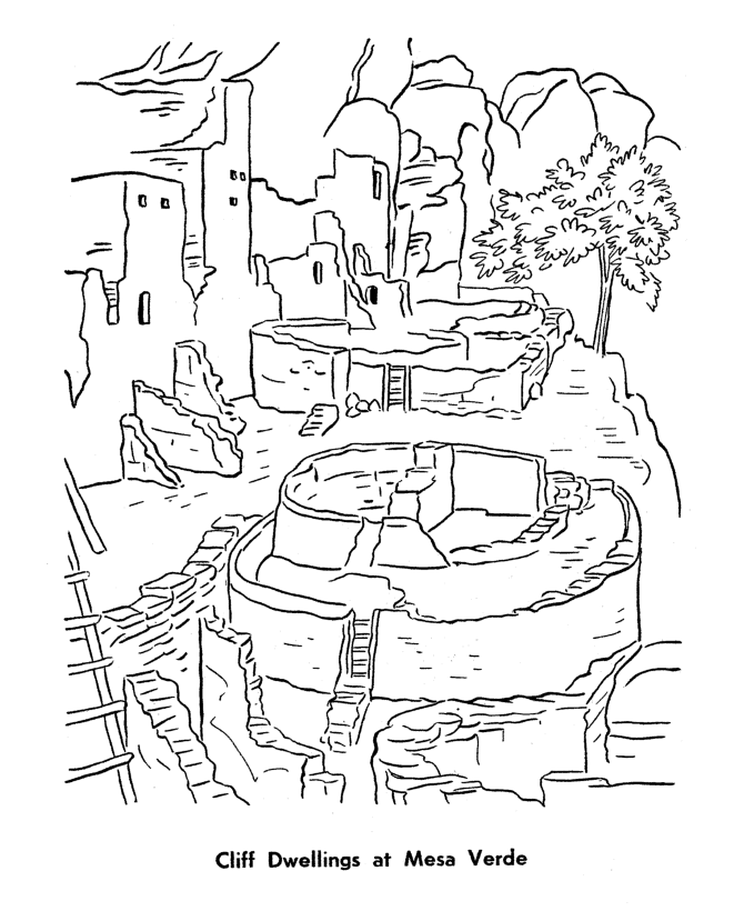 Cliff dwellings at mesa verde coloring pages transformers coloring pages color