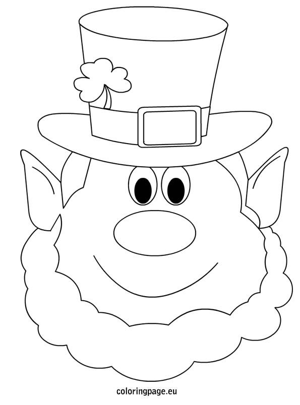 Leprechaun coloring page st patricks day crafts st patricks day crafts for kids st patrick day activities