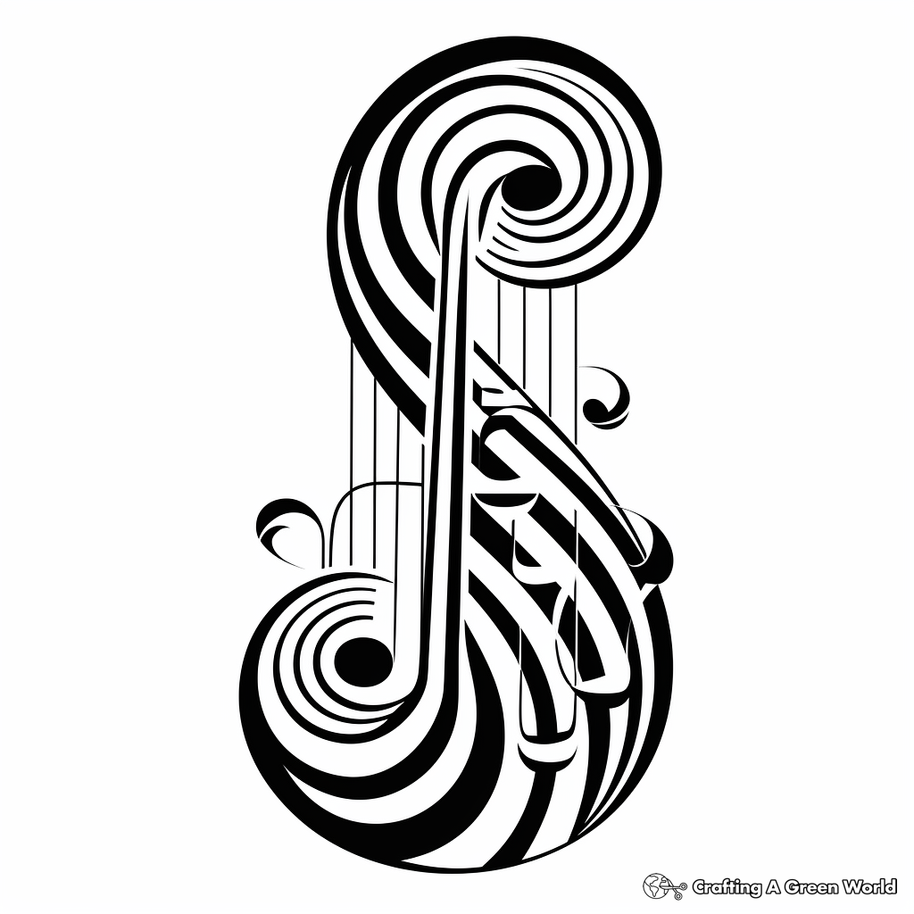 Music note coloring pages