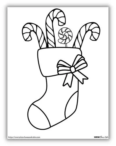 Free candy cane coloring pages printable pdf