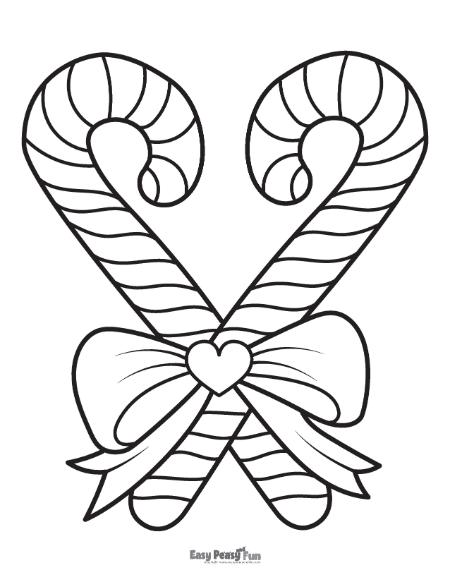 Candy cane coloring pages