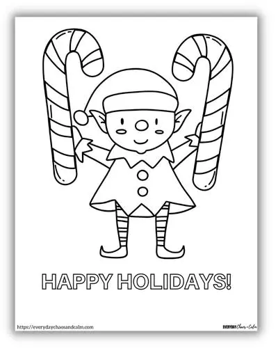 Free candy cane coloring pages printable pdf