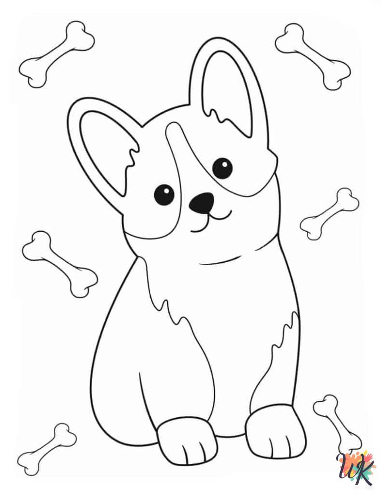 Corgi coloring pages by coloringpageswk on