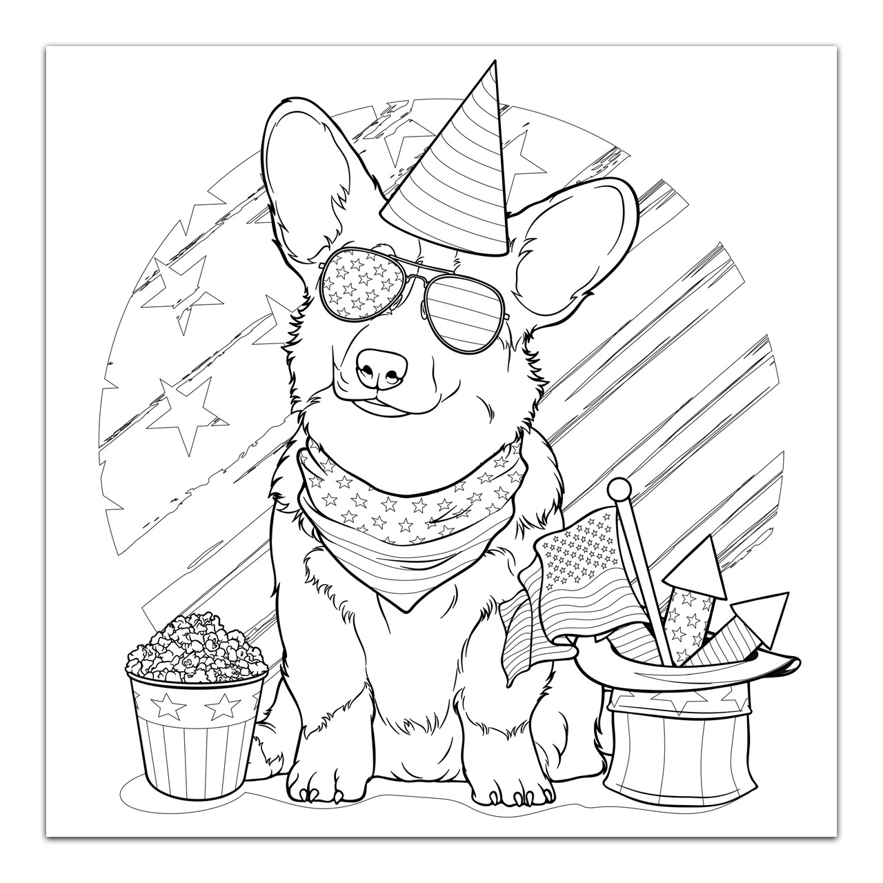 Th of july corgi