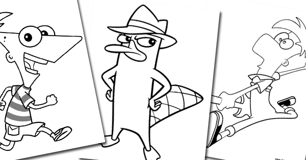 Phineas and ferb coloring pages