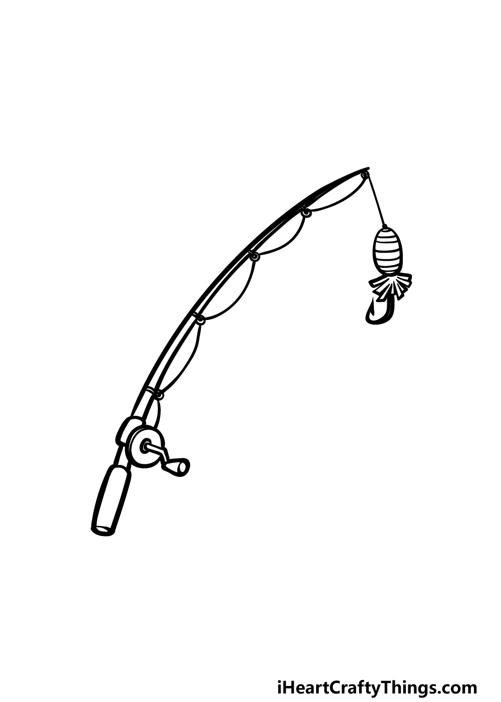 Fishing pole drawing