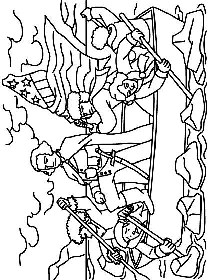 George washington coloring page