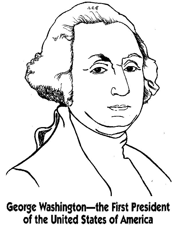 George washington coloring pages