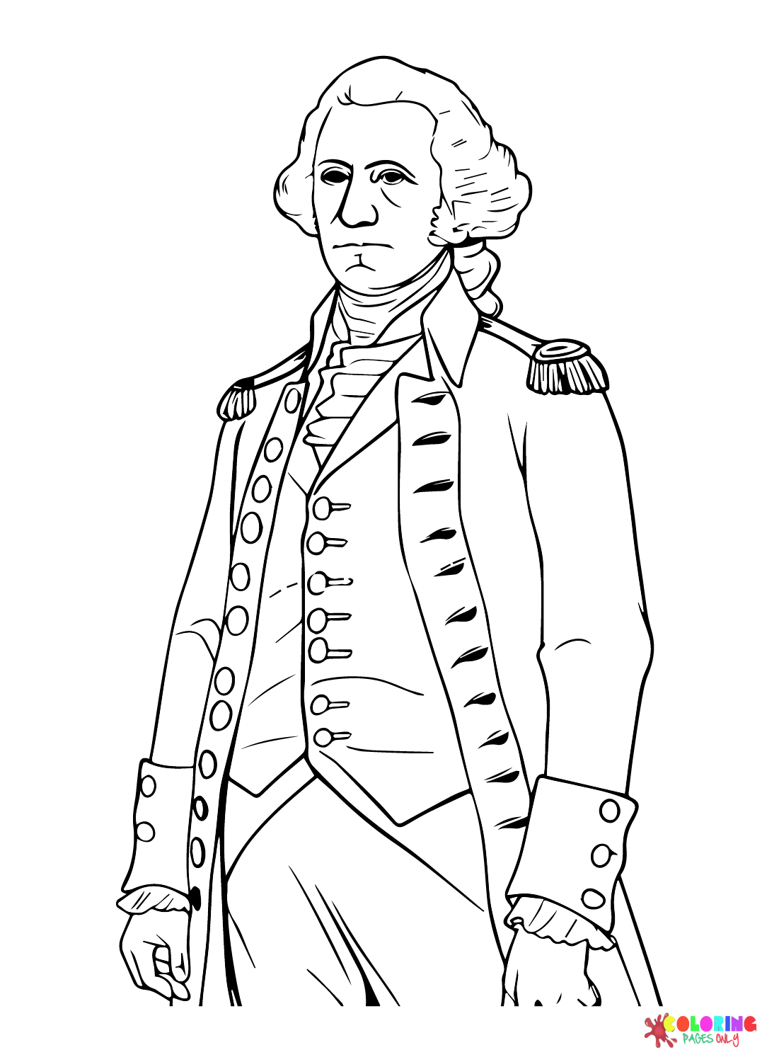 George washington coloring pages printable for free download