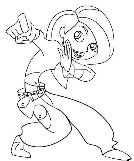 Kim possible hero coloring page for girls kim possible coloring pages dreamcatcher wallpaper