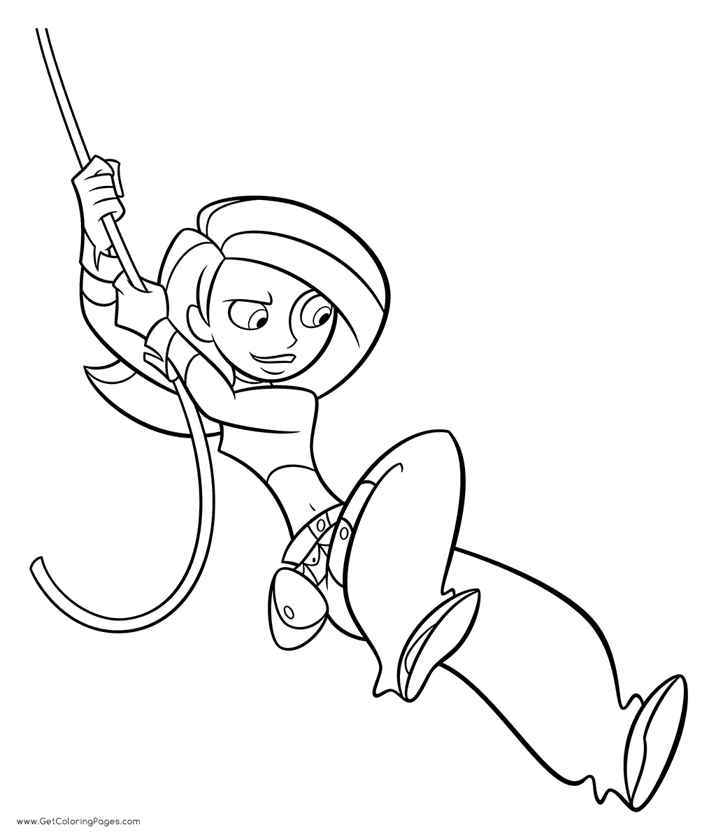 Kim possible coloring pages printable for free download