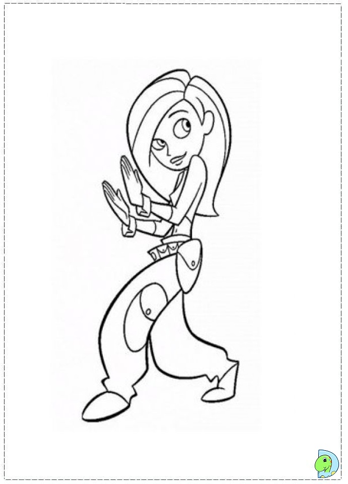 Kim possible coloring page