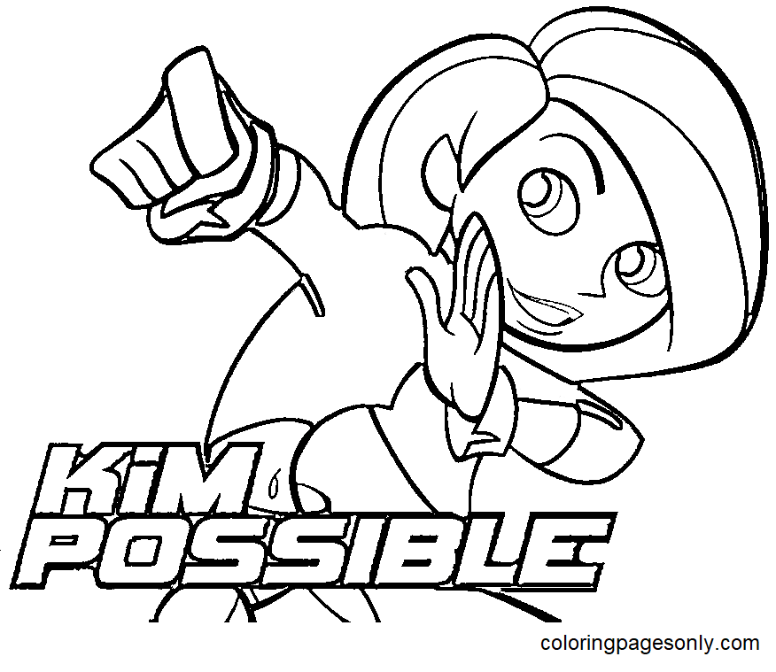 Kim possible coloring pages printable for free download