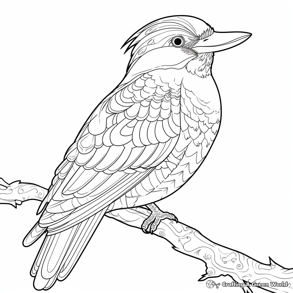 Kookaburra coloring pages