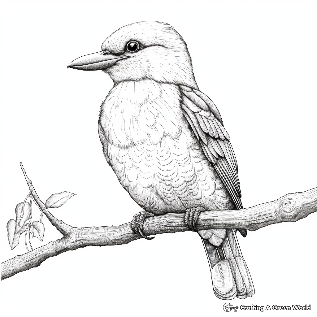 Kookaburra coloring pages