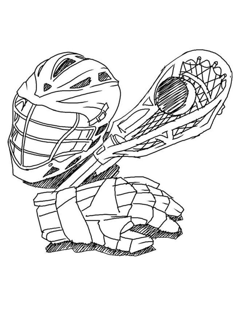 Lacrosse coloring pages